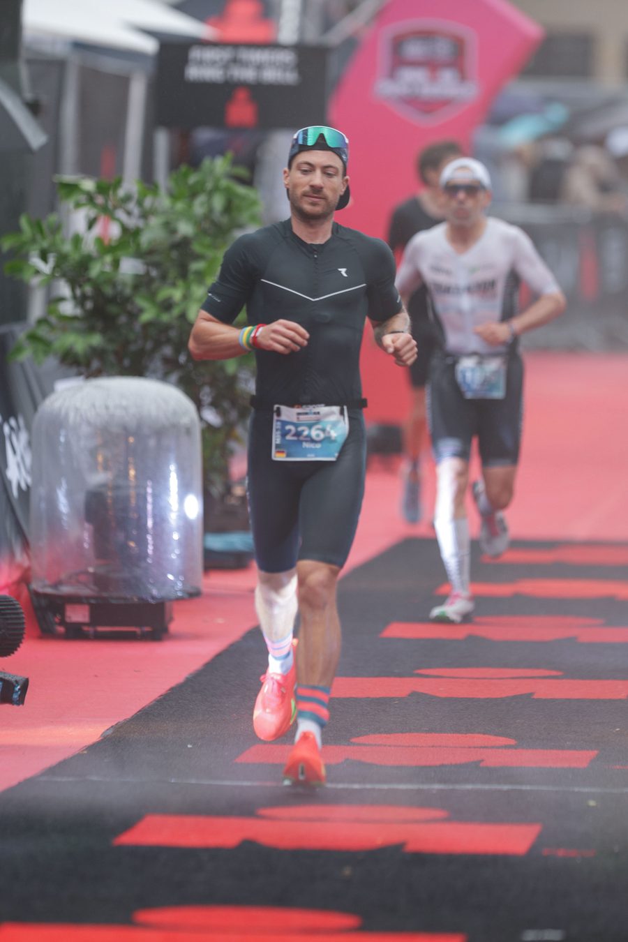 Nico auf der Laufstrecke beim Ironman Hamburg